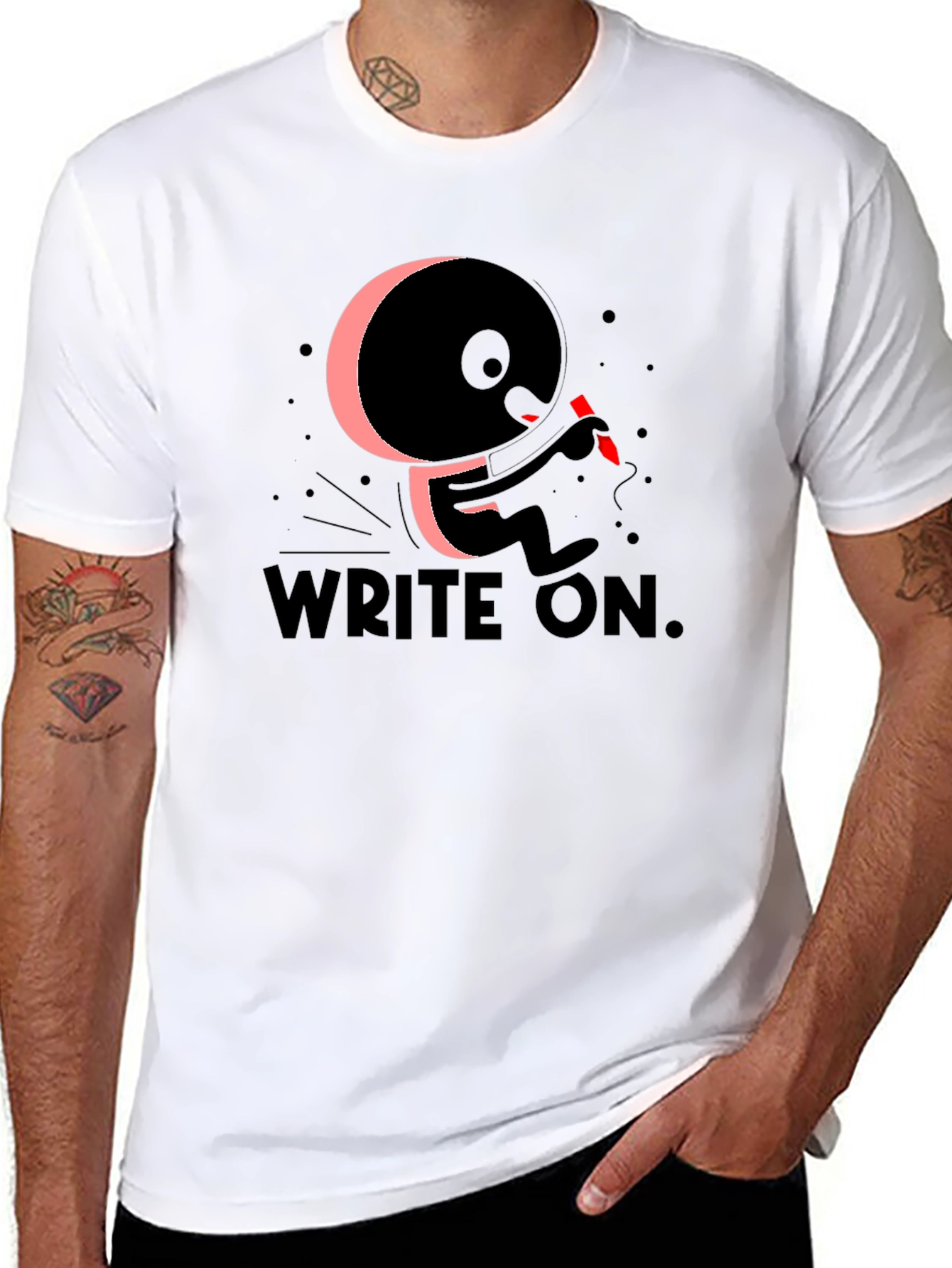 Write On! Graphic Print T-Shirt