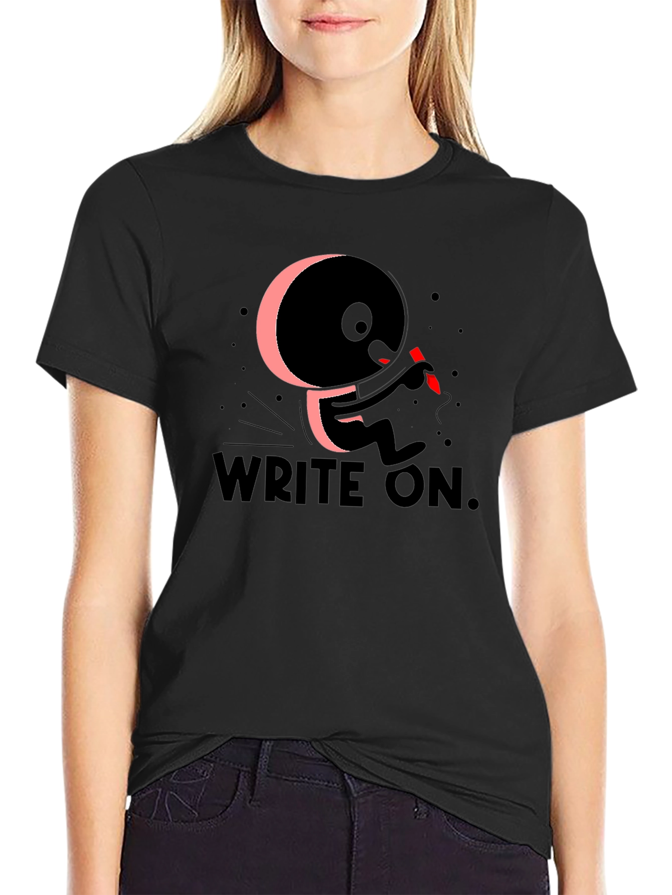 Write On! Graphic Print T-Shirt