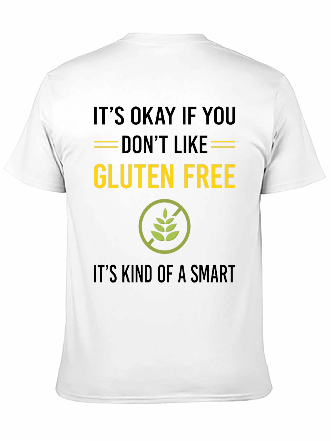 Gluten Free Smart Black T-Shirt