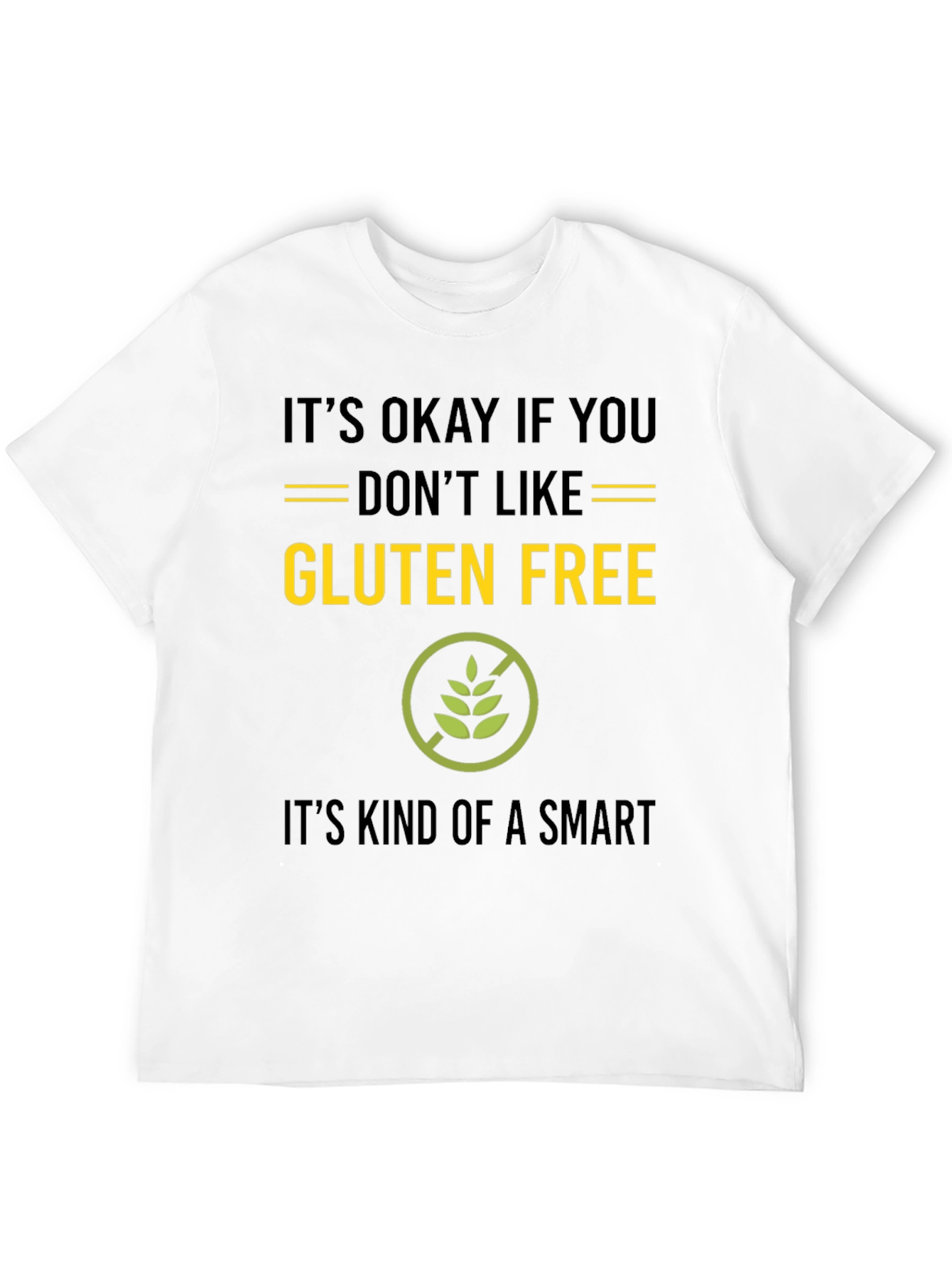 Gluten Free Smart Black T-Shirt