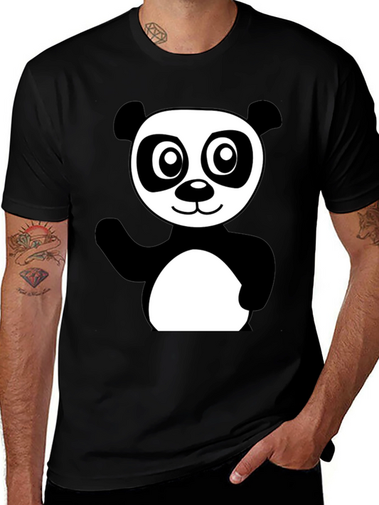 Black Panda Graphic T-Shirt