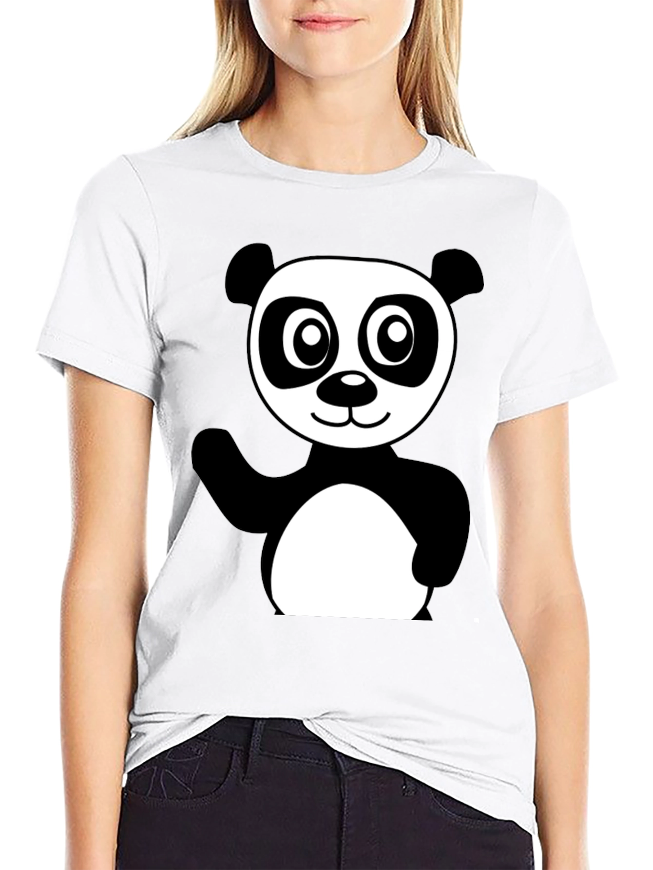 Black Panda Graphic T-Shirt