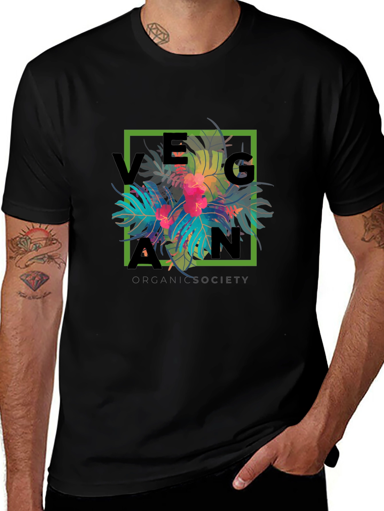Vegan Organic Society Graphic T-Shirt