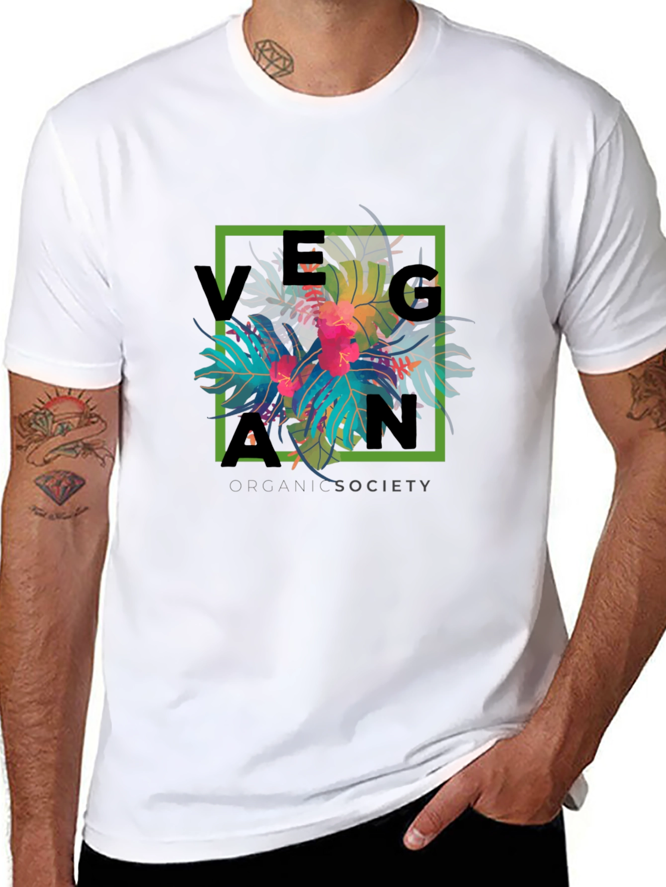 Vegan Organic Society Graphic T-Shirt
