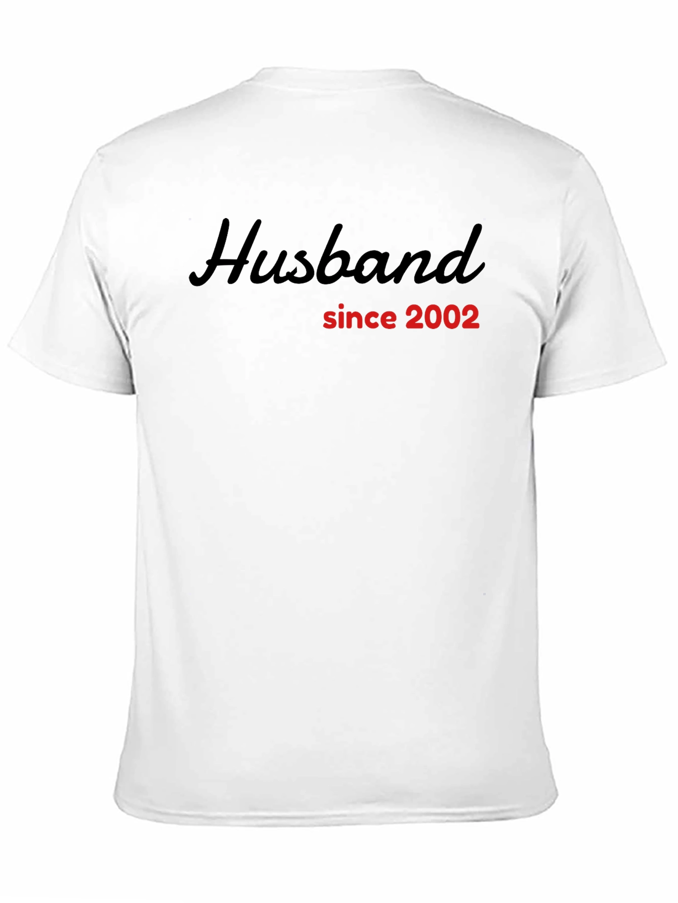 Husband Since 2002 Black Graphic Tee