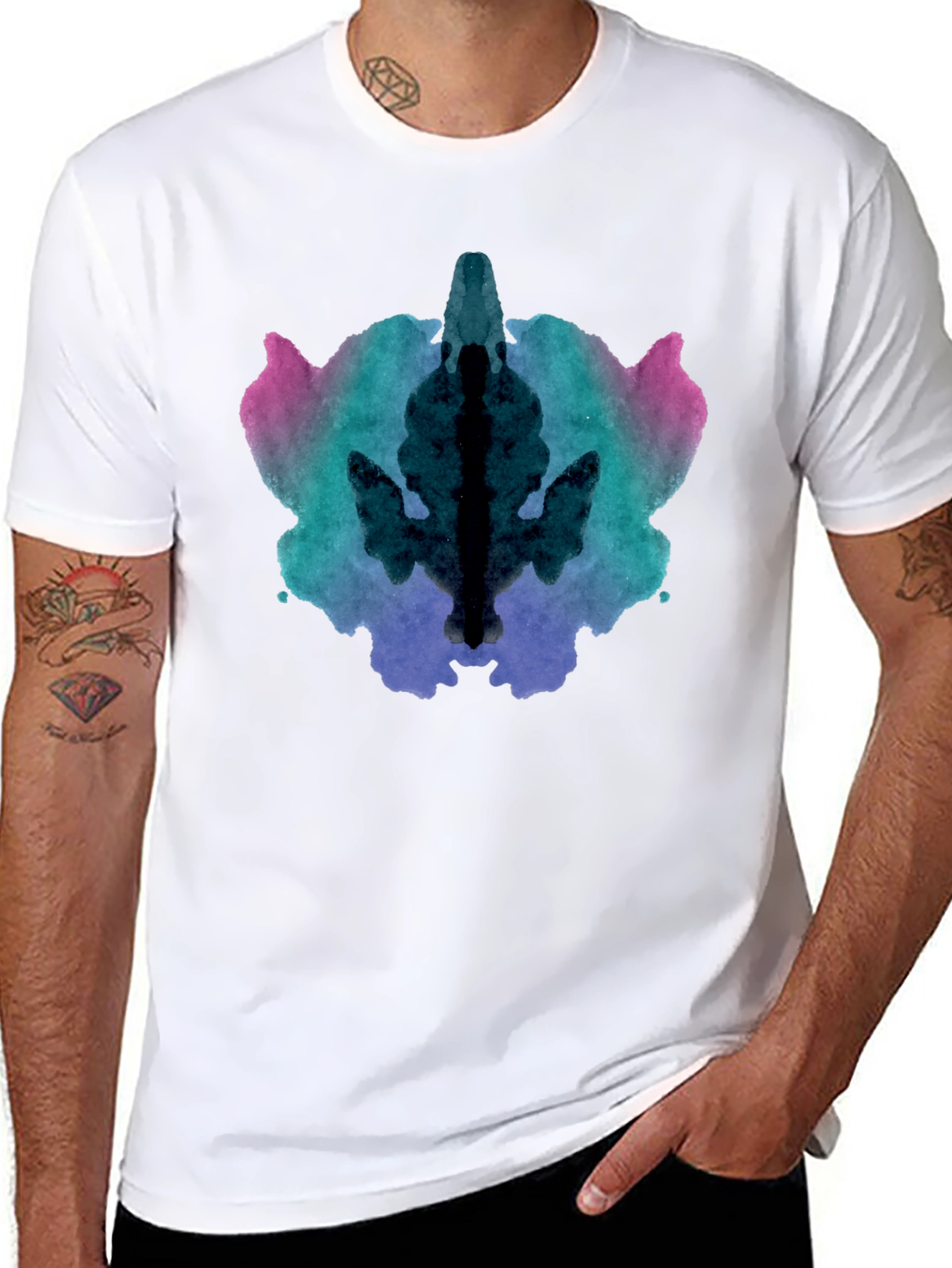 Rorschach Ink Blot Graphic T-Shirt