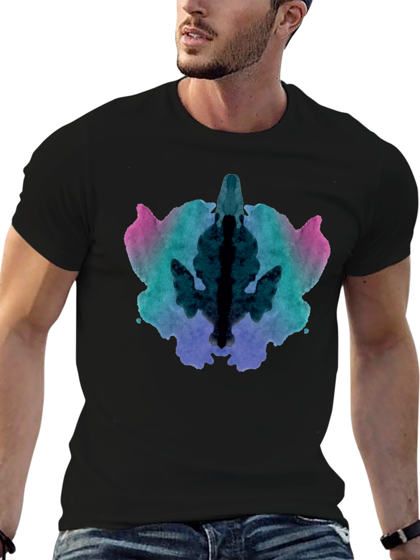 Rorschach Ink Blot Graphic T-Shirt