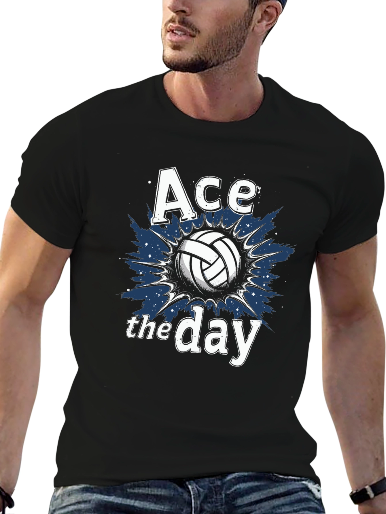 Ace the Day Volleyball Graphic T-Shirt