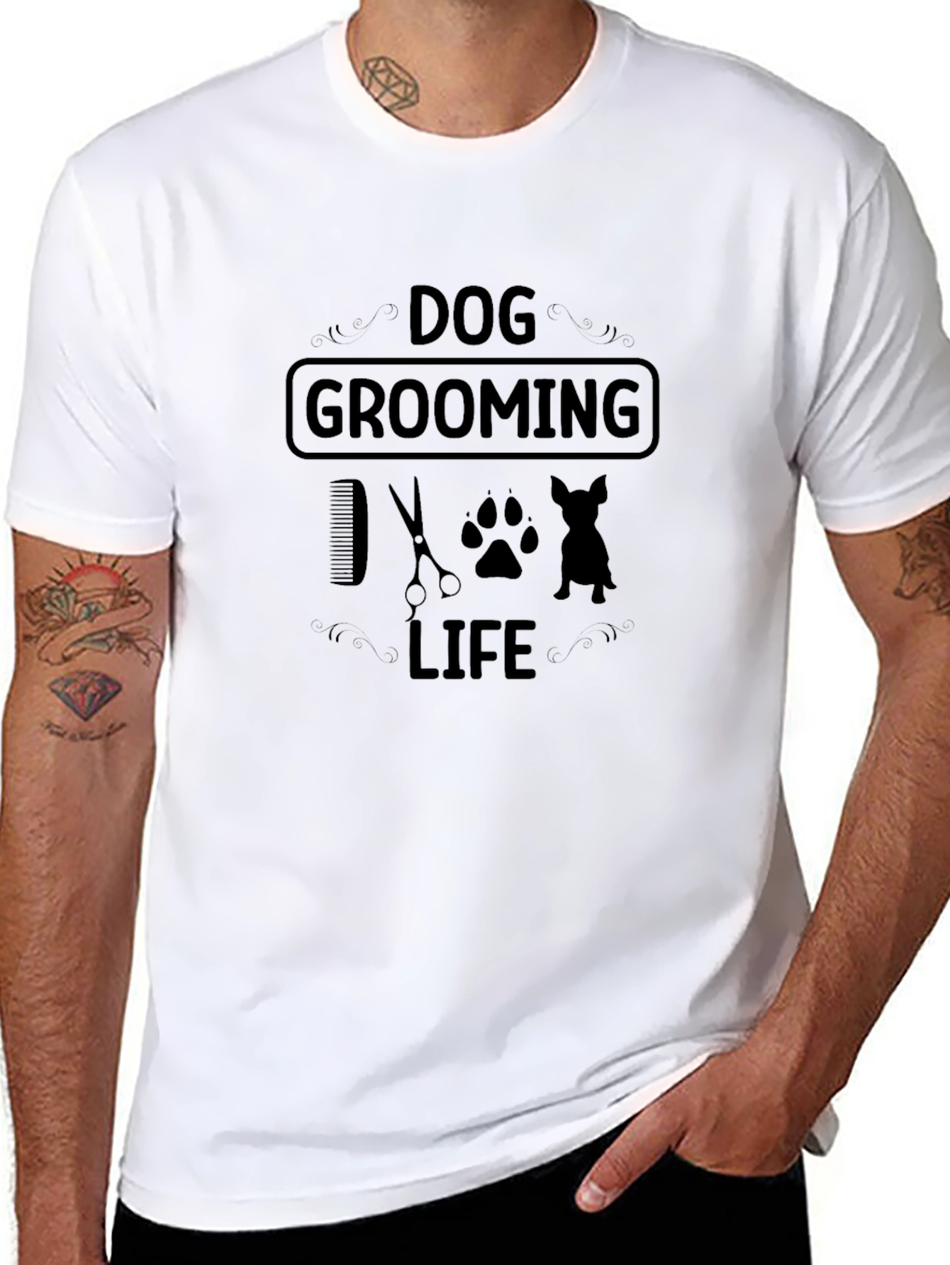 Dog Grooming Life Graphic T-Shirt