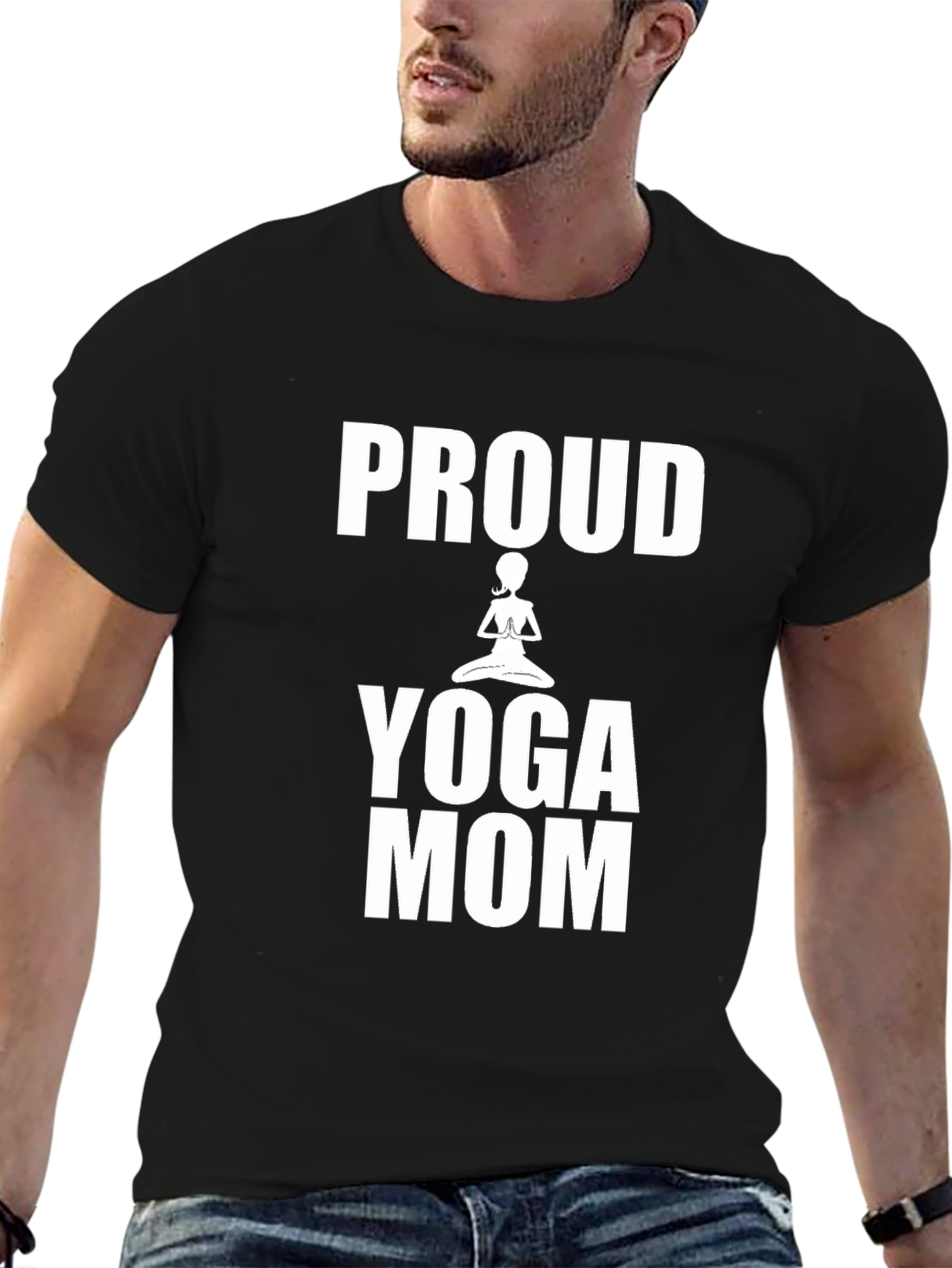 Proud Yoga Mom Graphic T-Shirt
