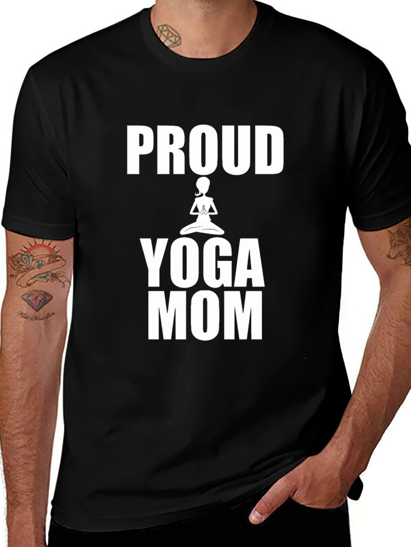 Proud Yoga Mom Graphic T-Shirt