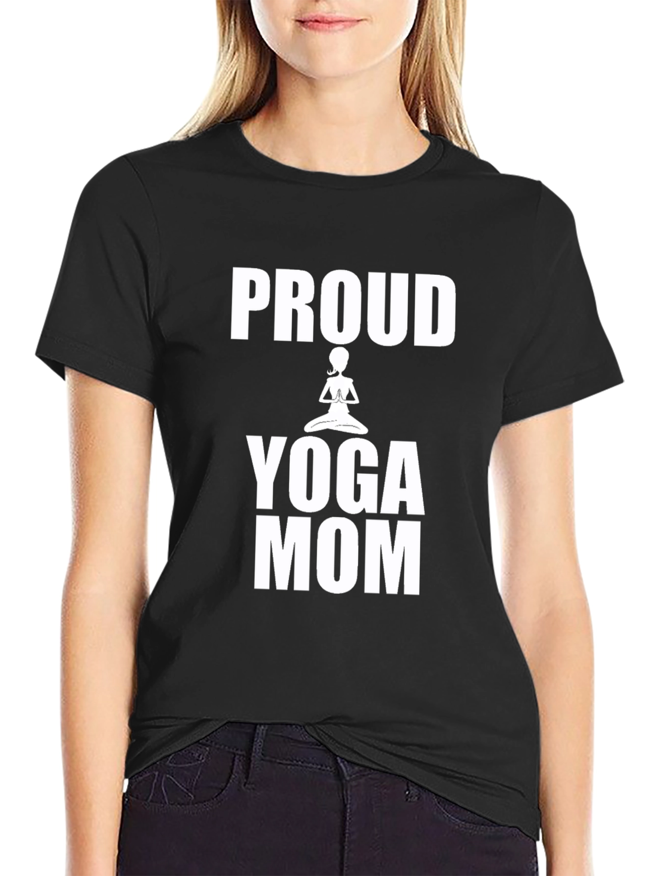 Proud Yoga Mom Graphic T-Shirt
