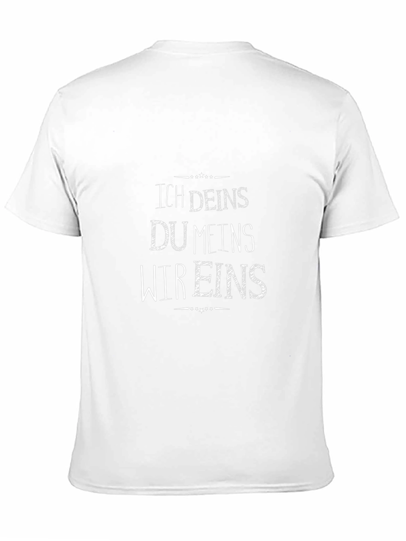 Ich Deins Du Meins Wir Eins Black T-Shirt