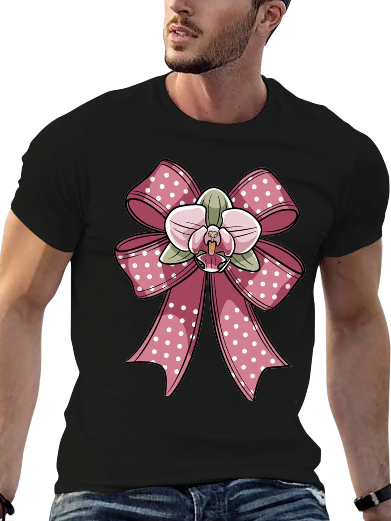 Pink Floral Bow T-Shirt