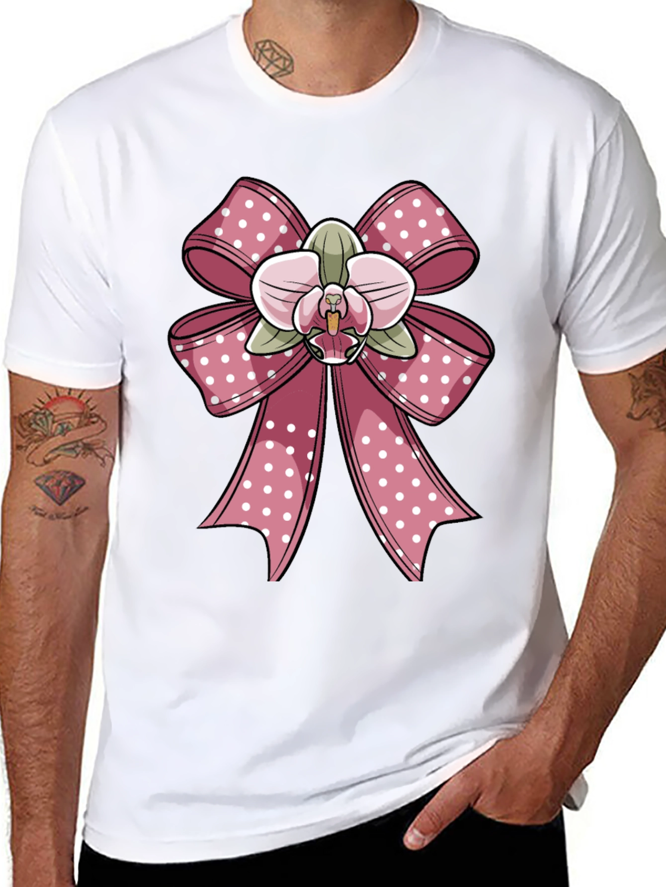 Pink Floral Bow T-Shirt