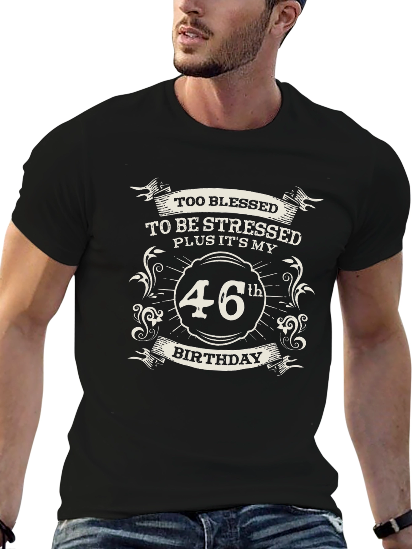 46th Birthday Blessed Graphic Tee