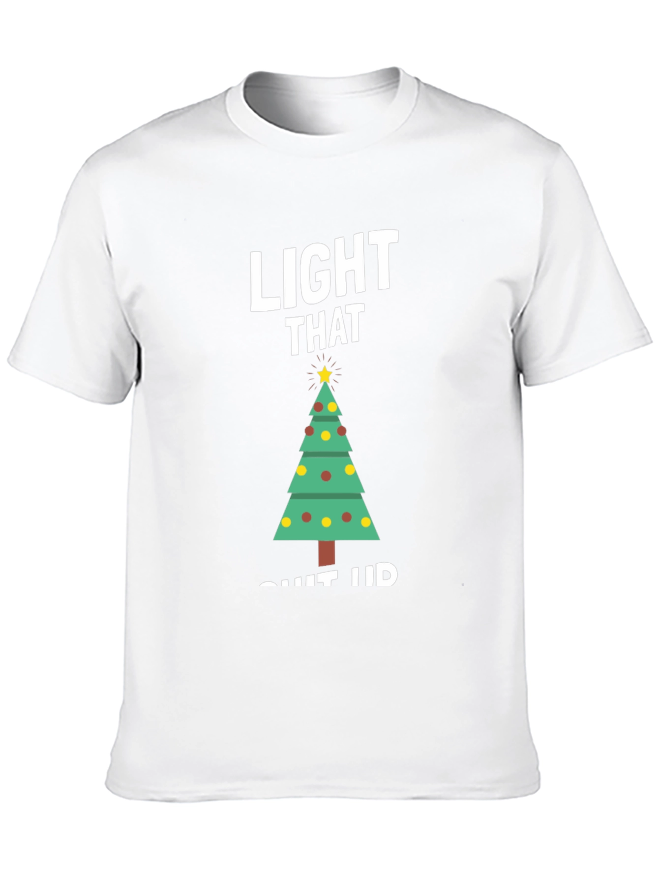 Festive Christmas Tree Graphic T-Shirt