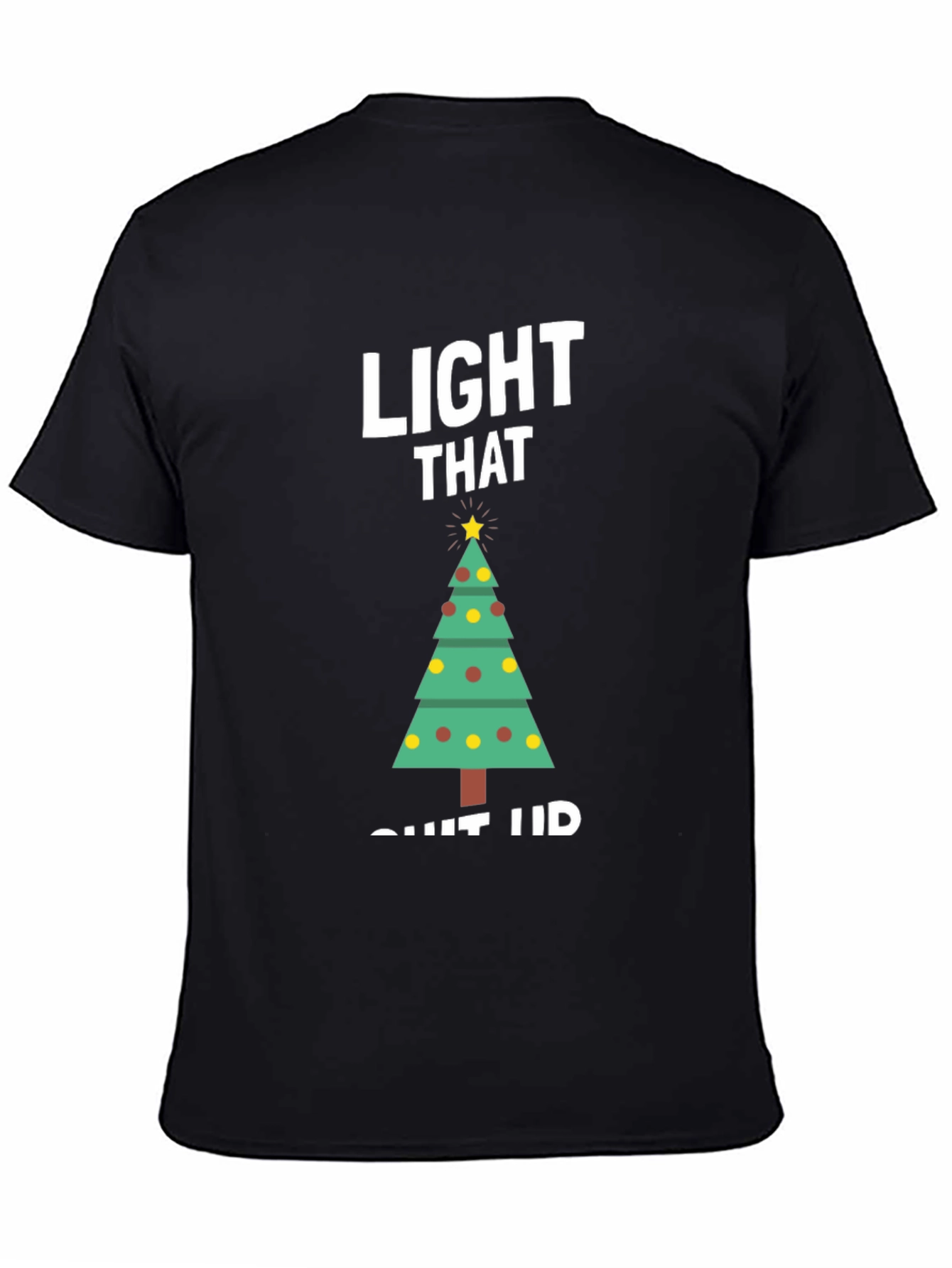 Festive Christmas Tree Graphic T-Shirt