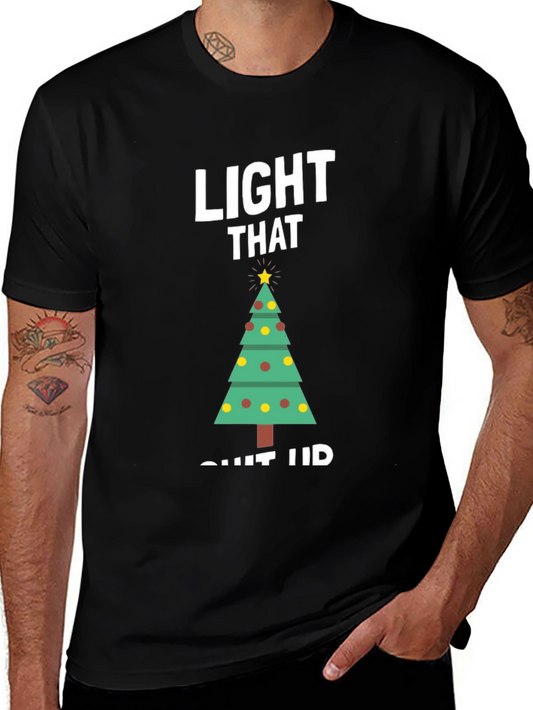 Festive Christmas Tree Graphic T-Shirt
