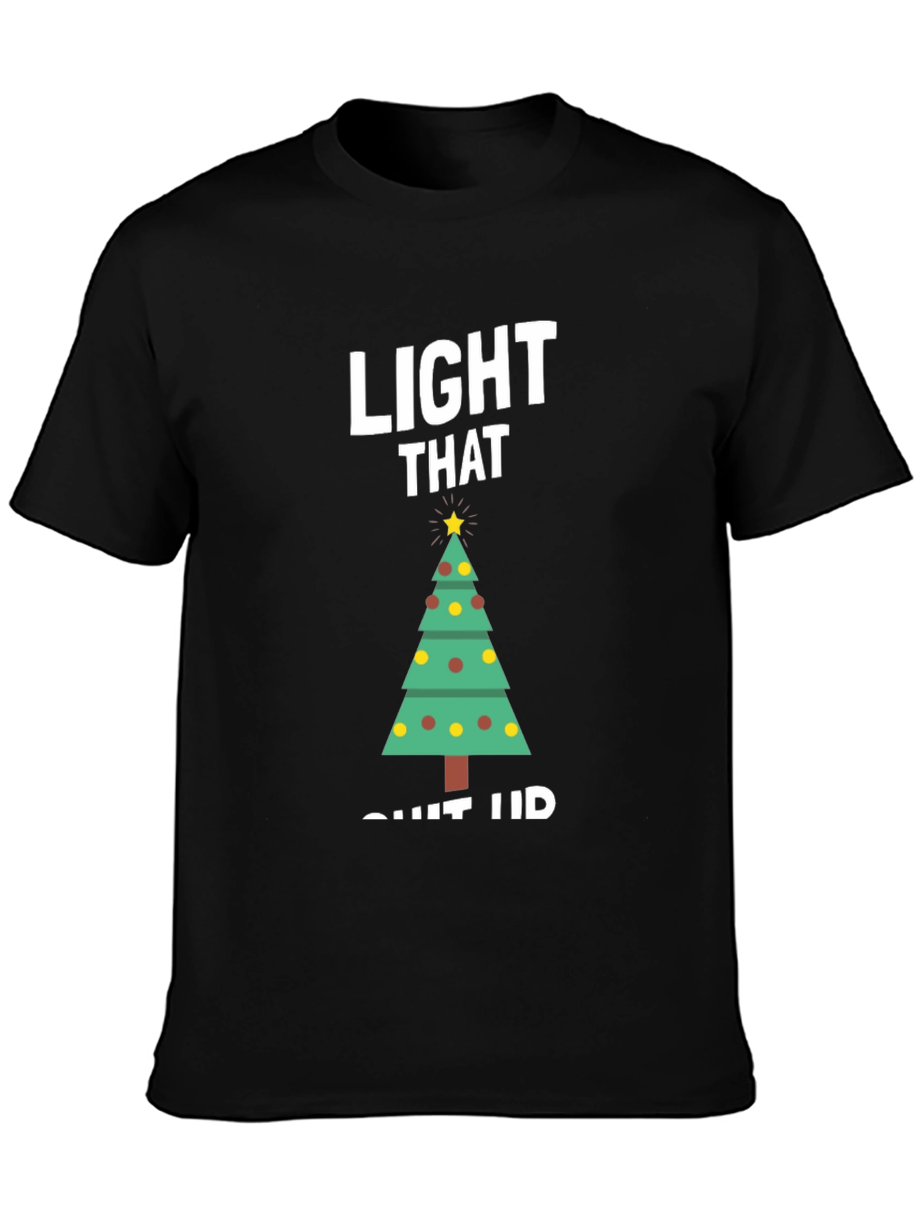 Festive Christmas Tree Graphic T-Shirt