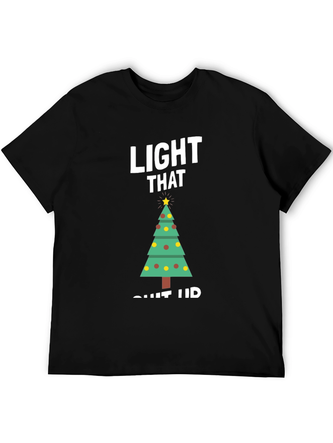 Festive Christmas Tree Graphic T-Shirt