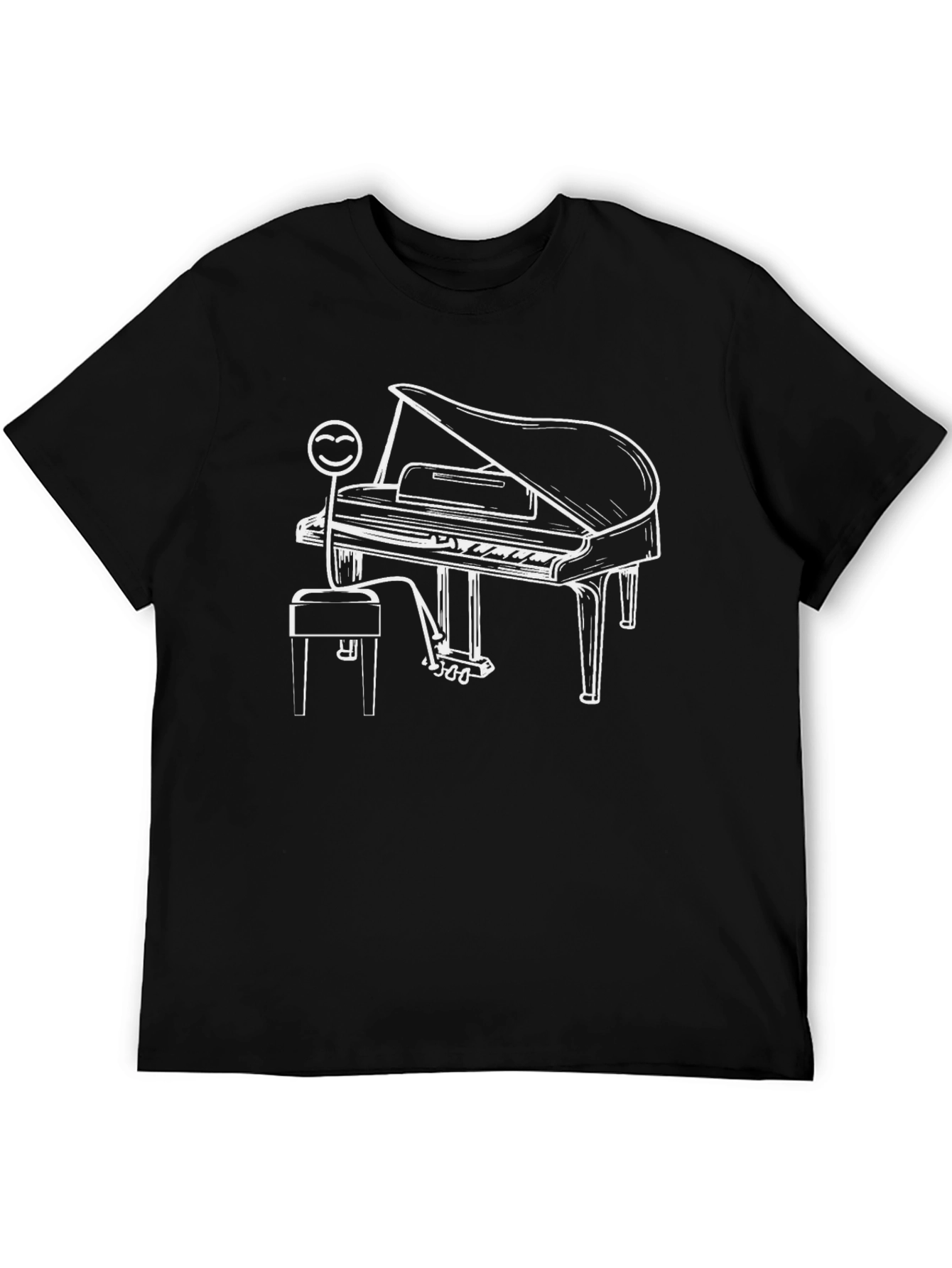 Funny Piano Player Graphic T-Shirt