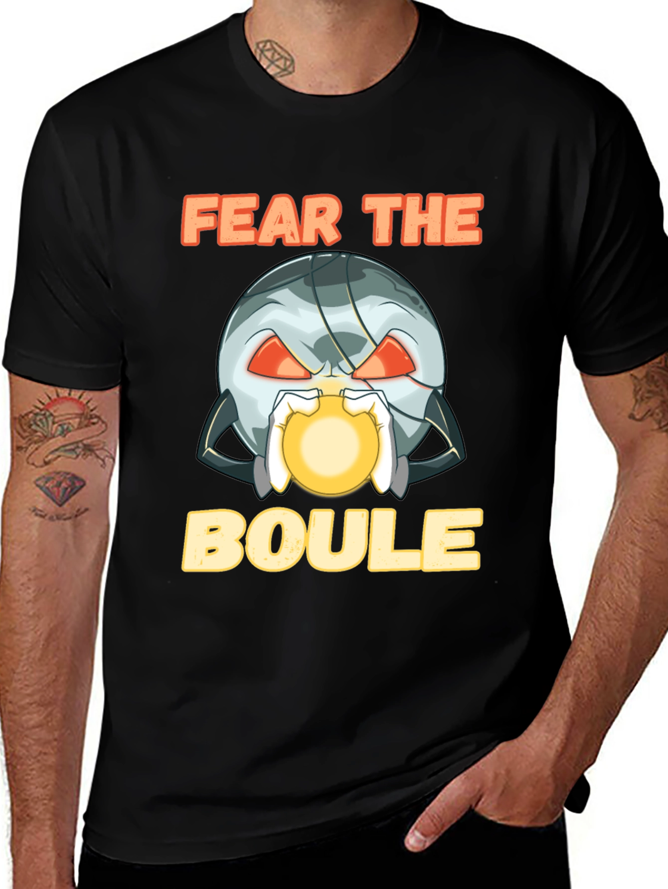 Fear the Boule Black Graphic T-Shirt