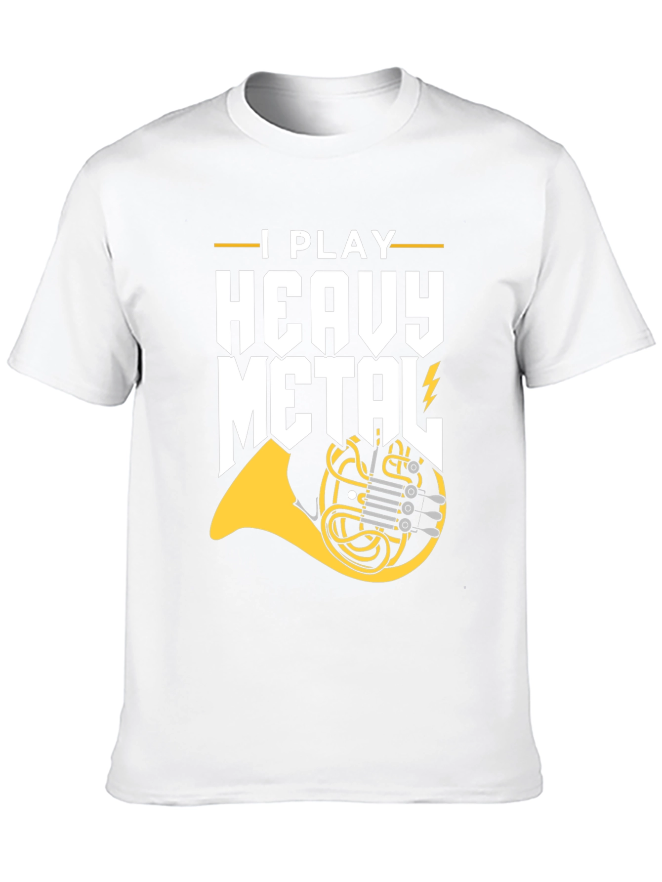 I Play Heavy Metal French Horn Graphic Tee