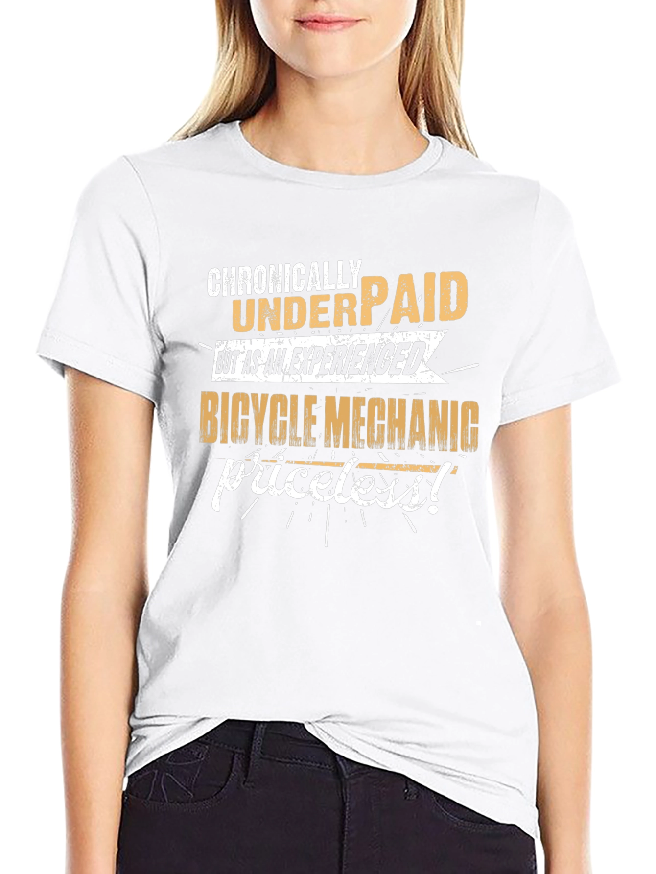 Bicycle Mechanic Humor T-Shirt - Chronically Underpaid