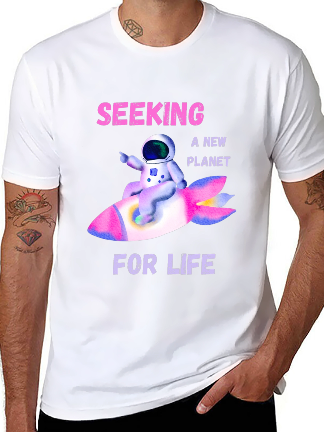 Seeking a New Planet Graphic T-Shirt