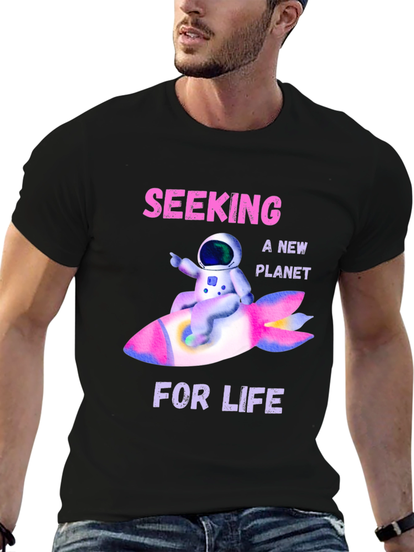 Seeking a New Planet Graphic T-Shirt