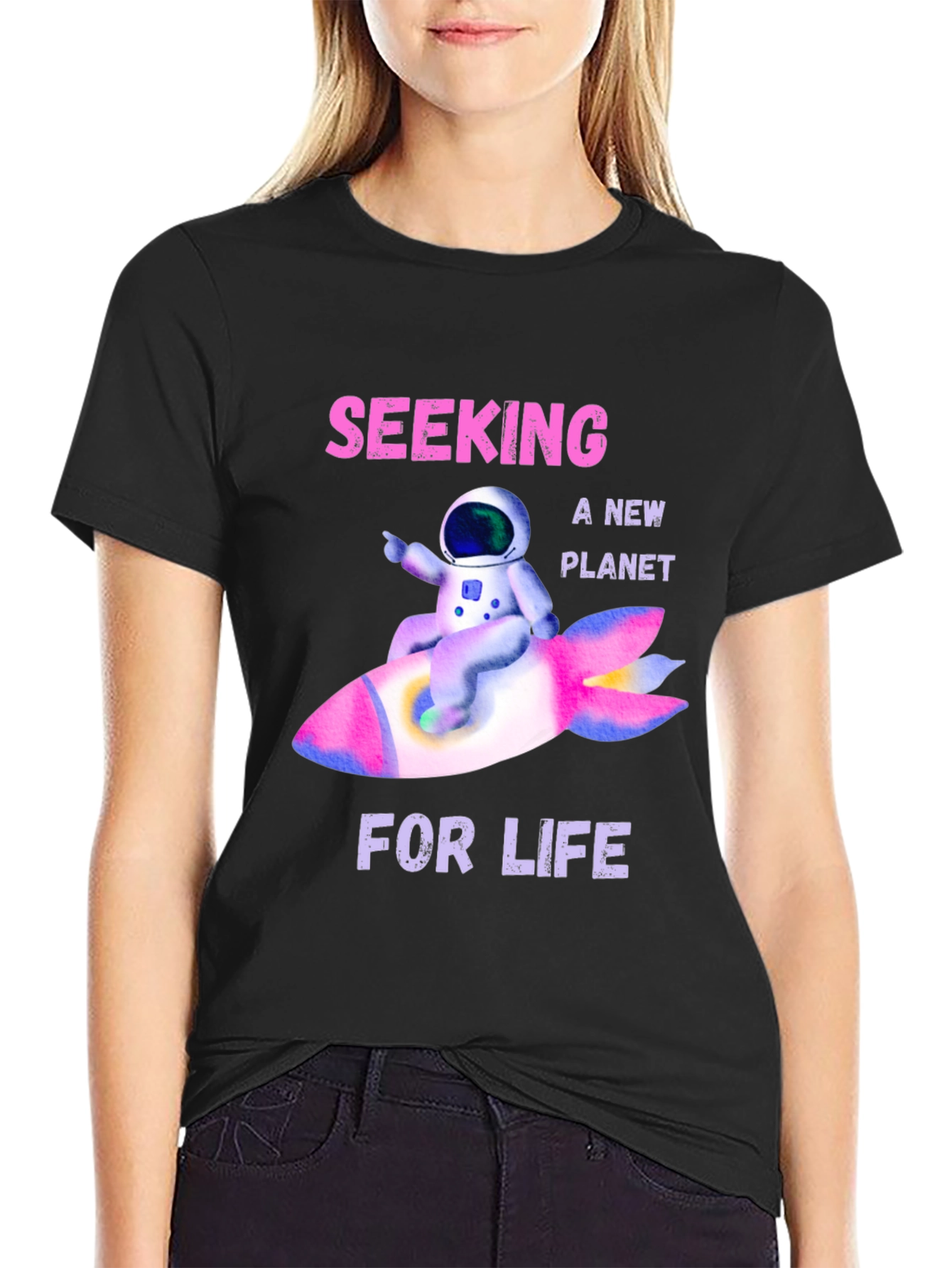 Seeking a New Planet Graphic T-Shirt