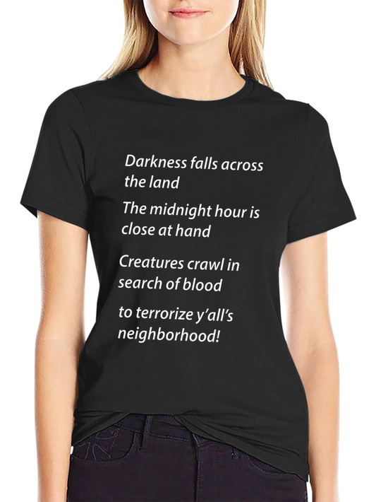 Darkness Falls Halloween Graphic Tee