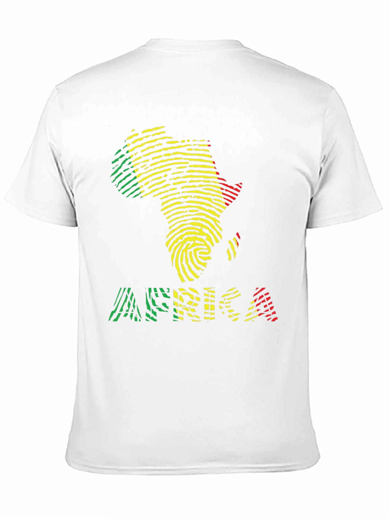 Africa Fingerprint Map Graphic T-Shirt