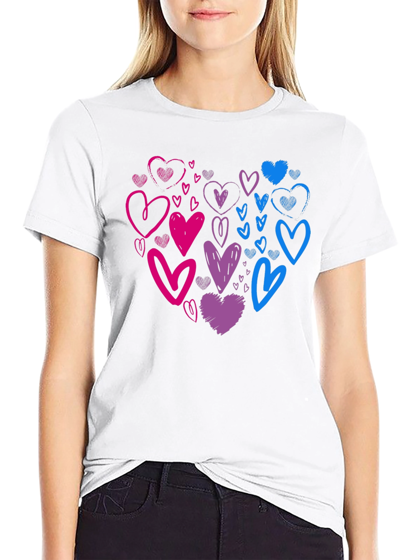 Bisexual Pride Heart T-Shirt