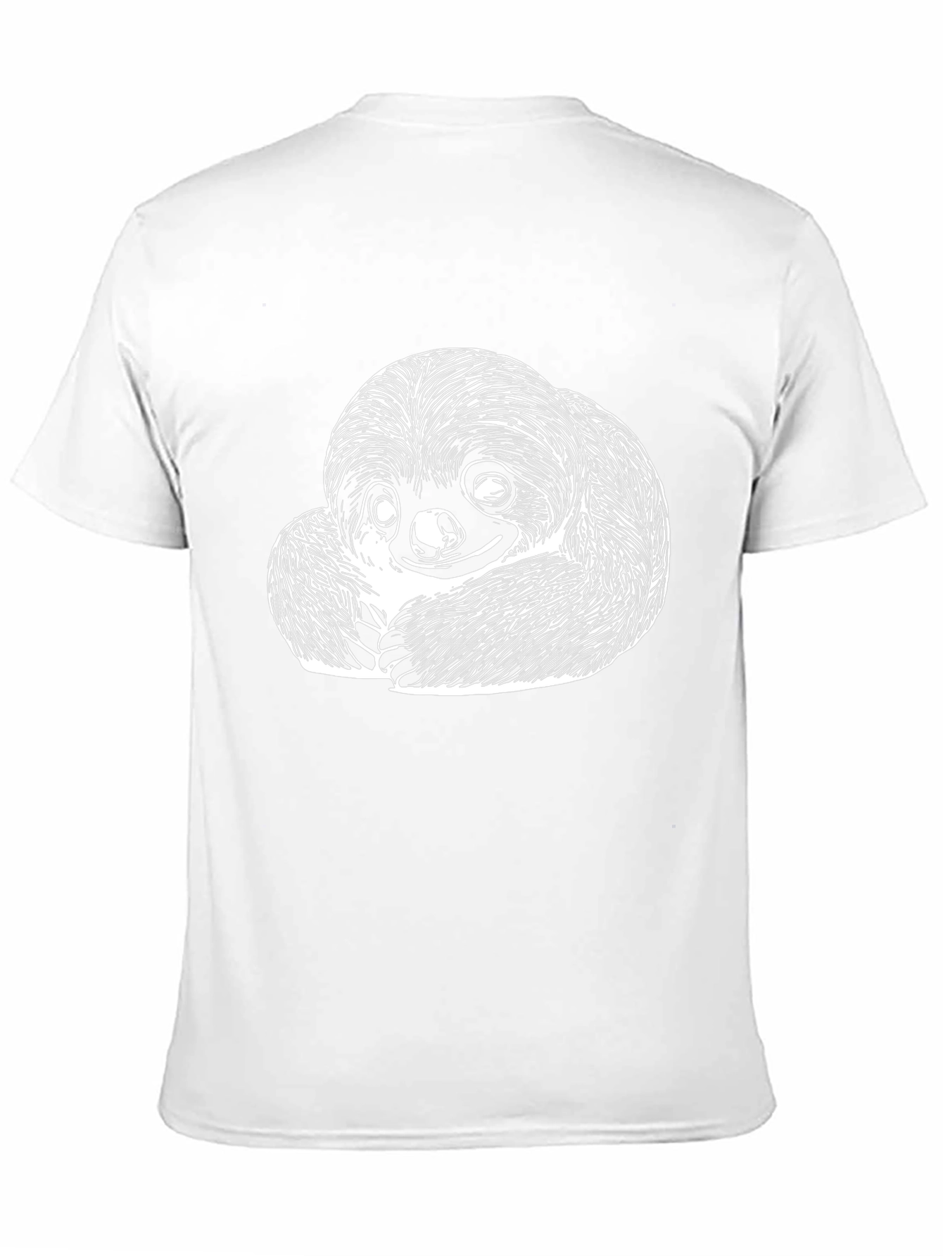 Sloth Graphic Tee - Soft Cotton Black T-Shirt