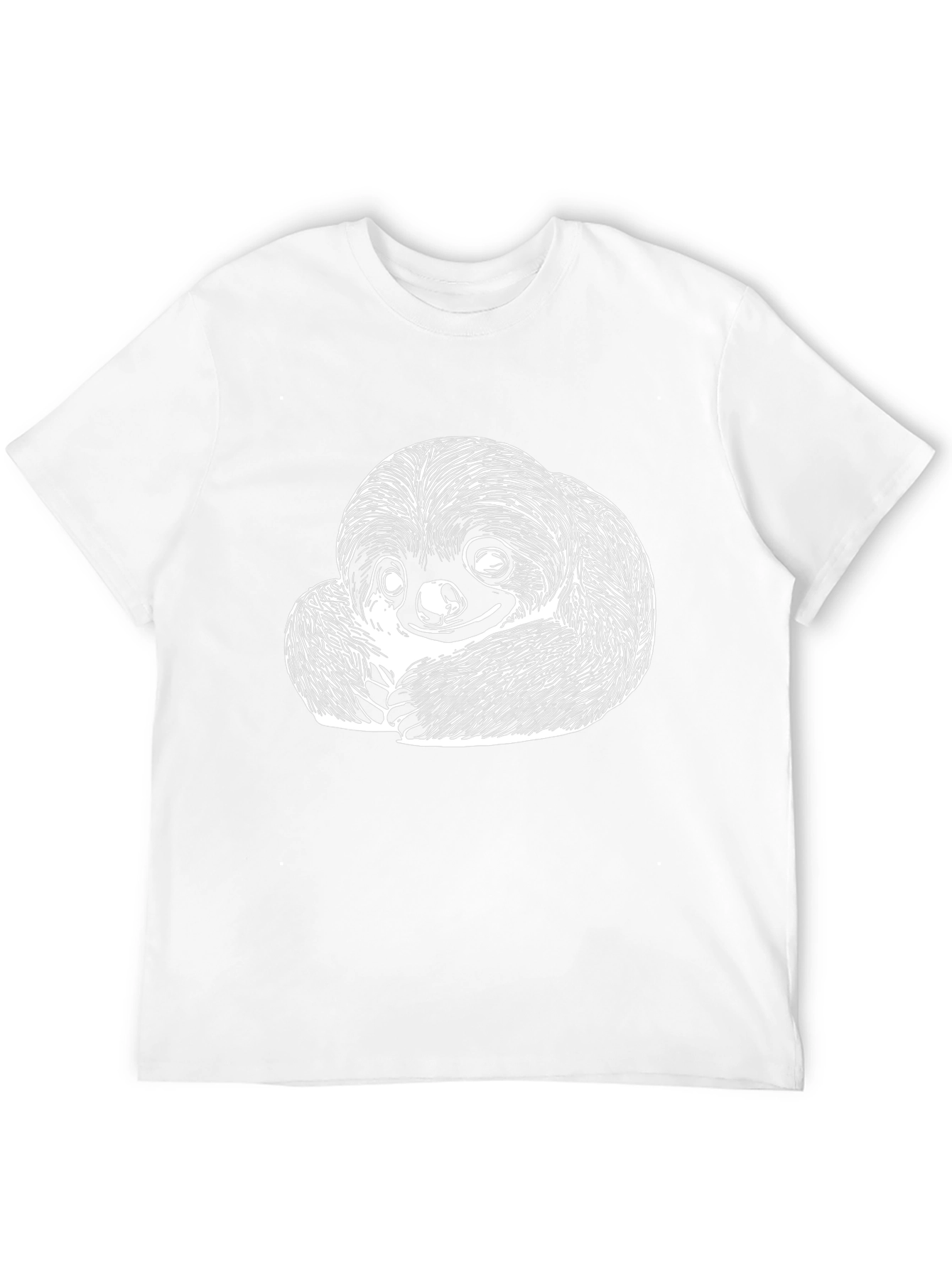 Sloth Graphic Tee - Soft Cotton Black T-Shirt