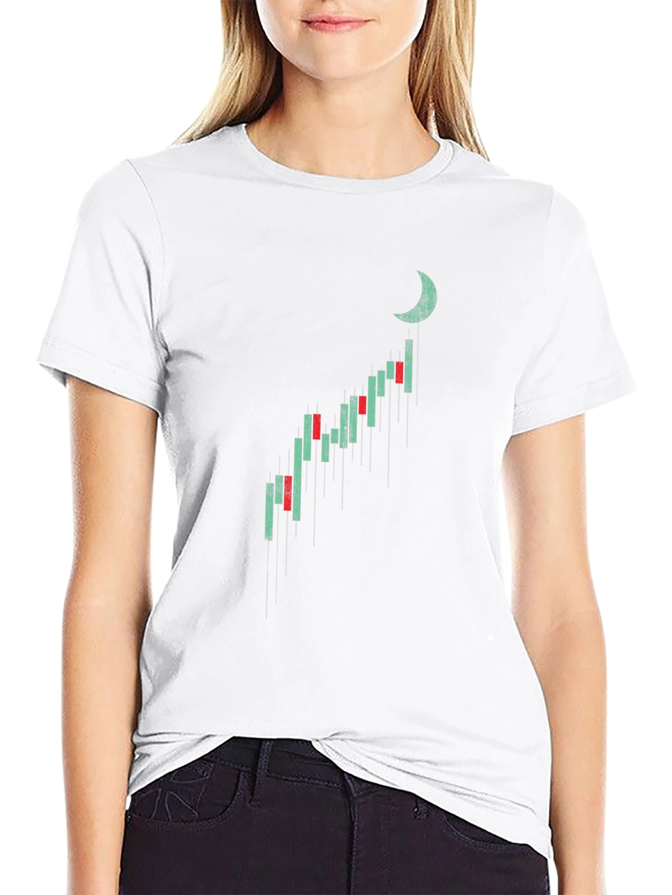 Bullish Moon Chart T-Shirt