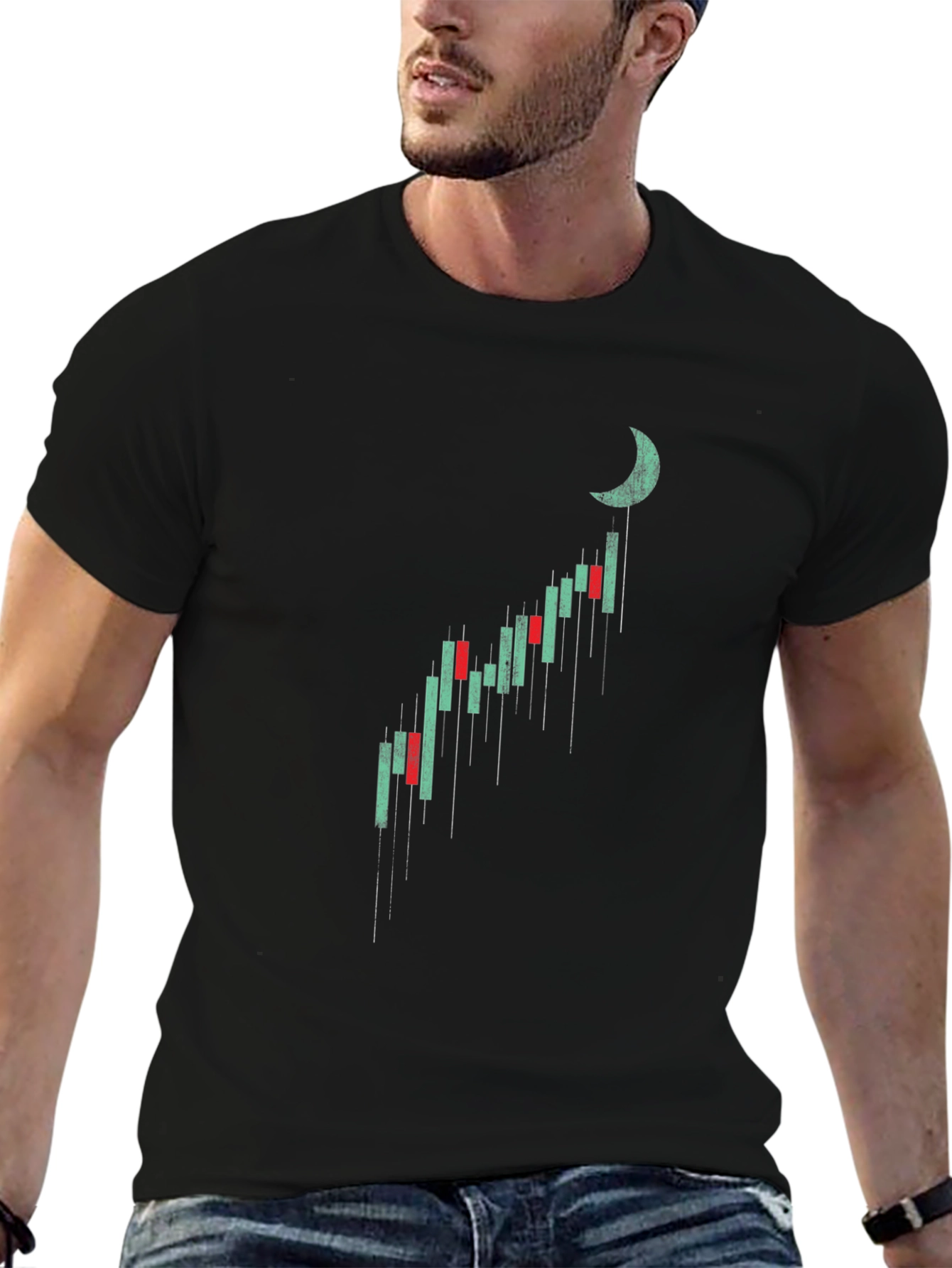 Bullish Moon Chart T-Shirt