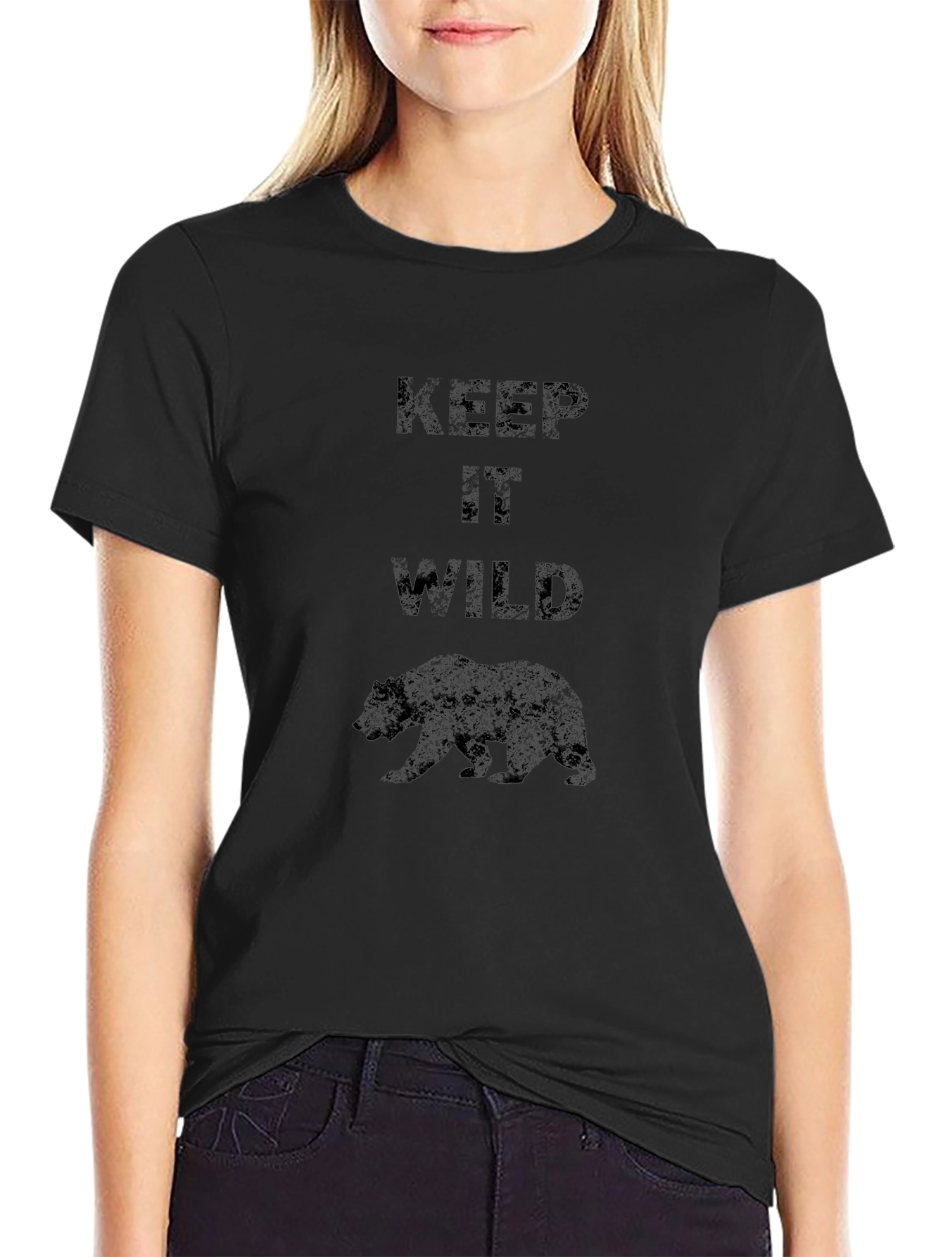 Keep It Wild Black Bear Graphic T-Shirt