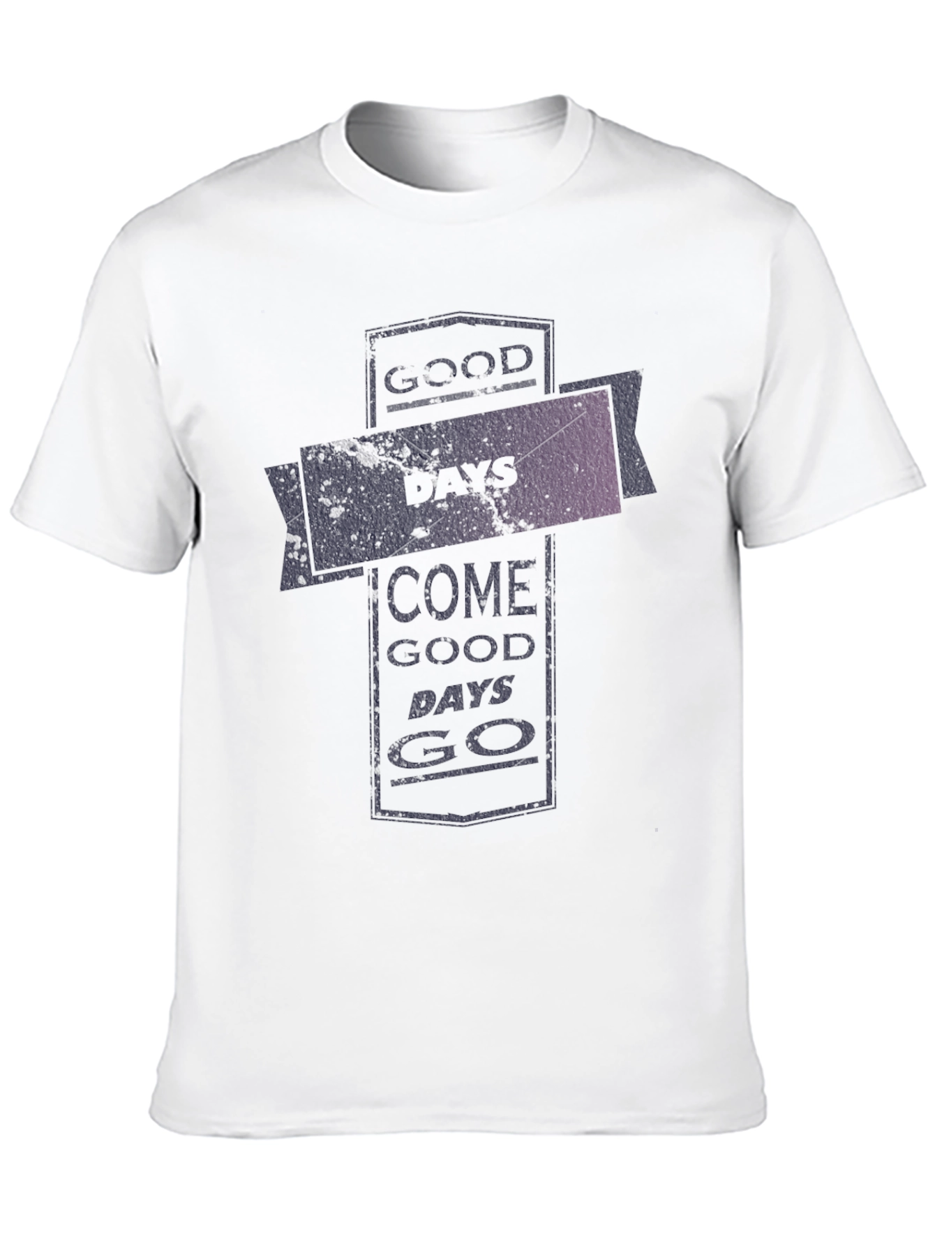 Good Days Go Black Graphic Tee