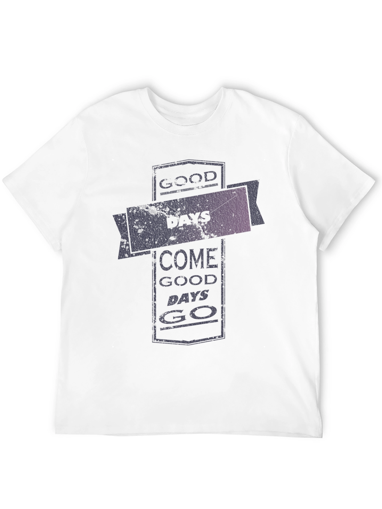 Good Days Go Black Graphic Tee