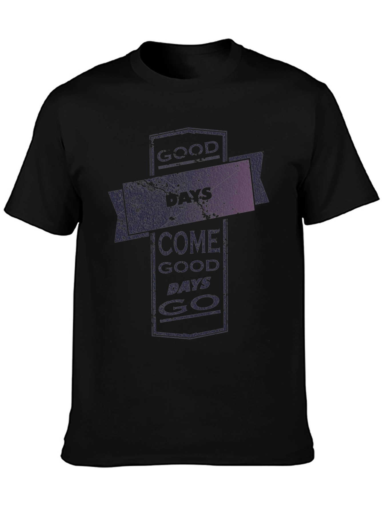Good Days Go Black Graphic Tee