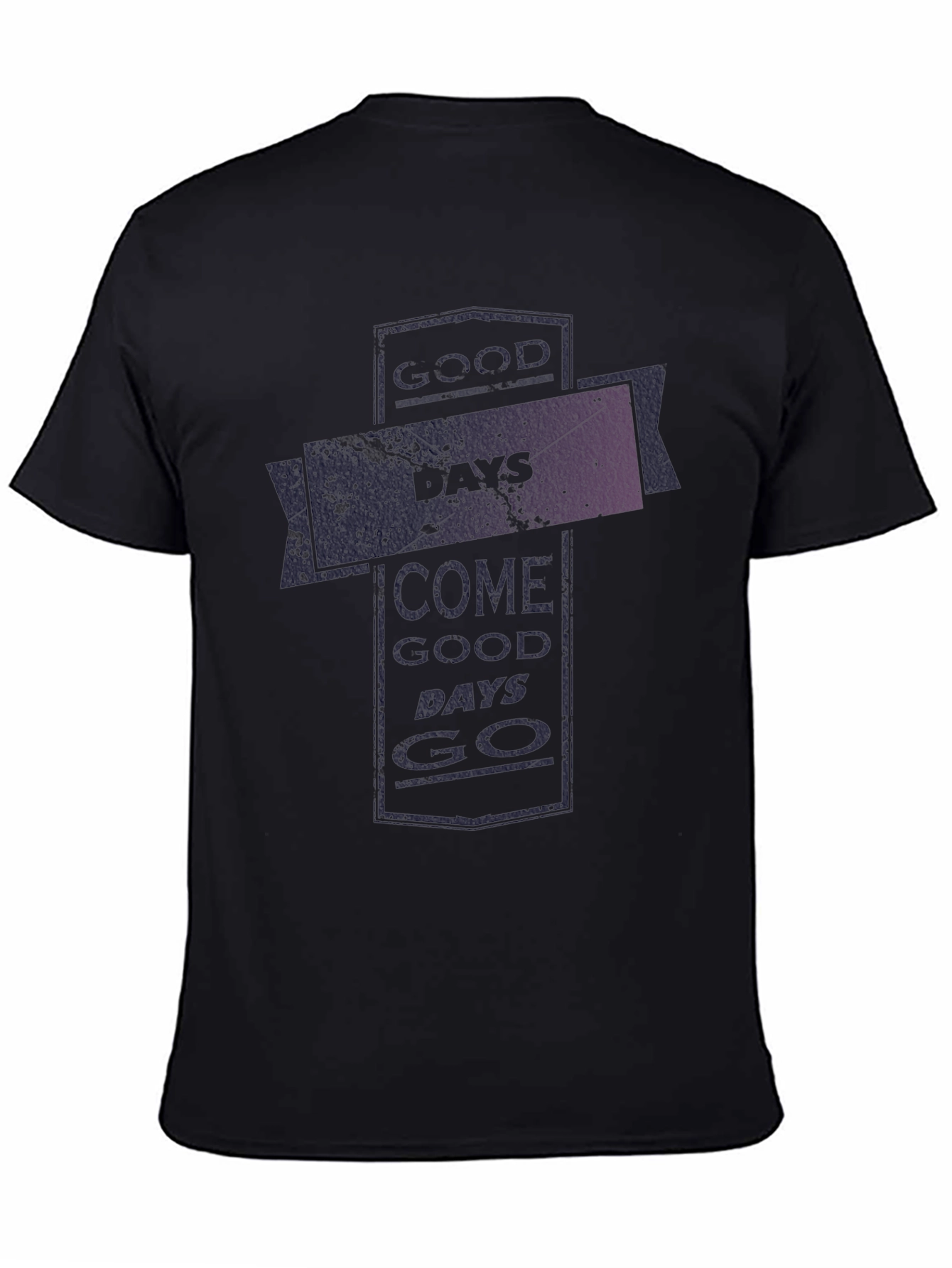 Good Days Go Black Graphic Tee