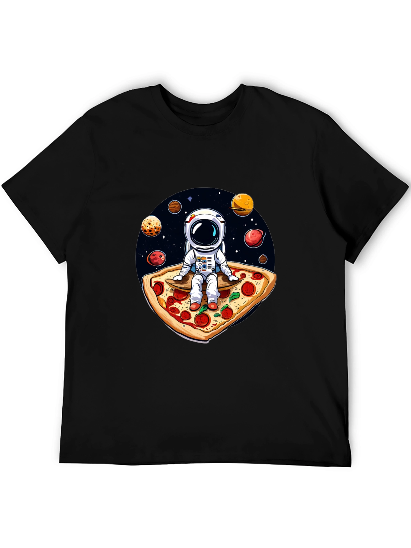 Astronaut Pizza T-Shirt: Space Foodie Tee
