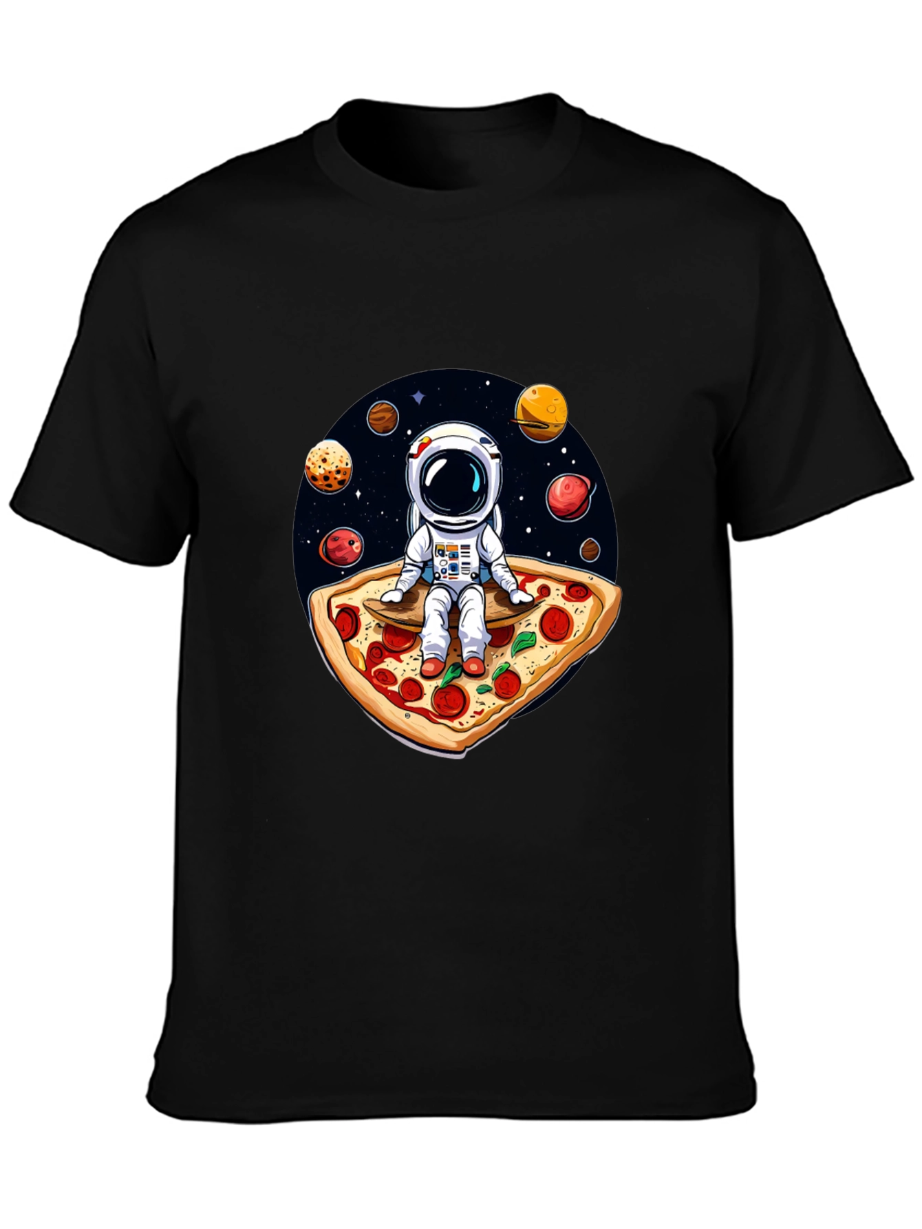 Astronaut Pizza T-Shirt: Space Foodie Tee