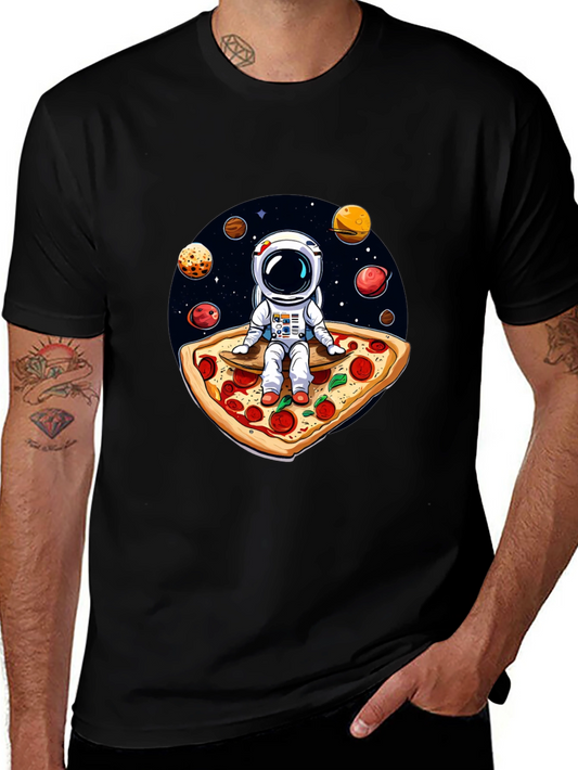 Astronaut Pizza T-Shirt: Space Foodie Tee