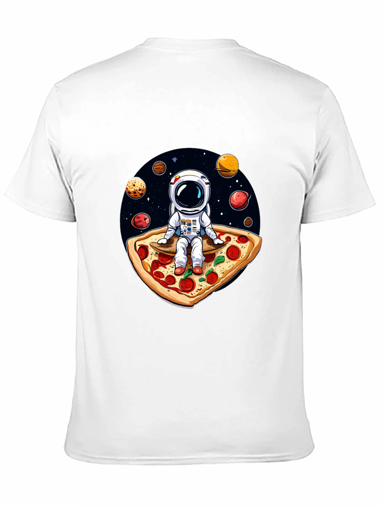 Astronaut Pizza T-Shirt: Space Foodie Tee