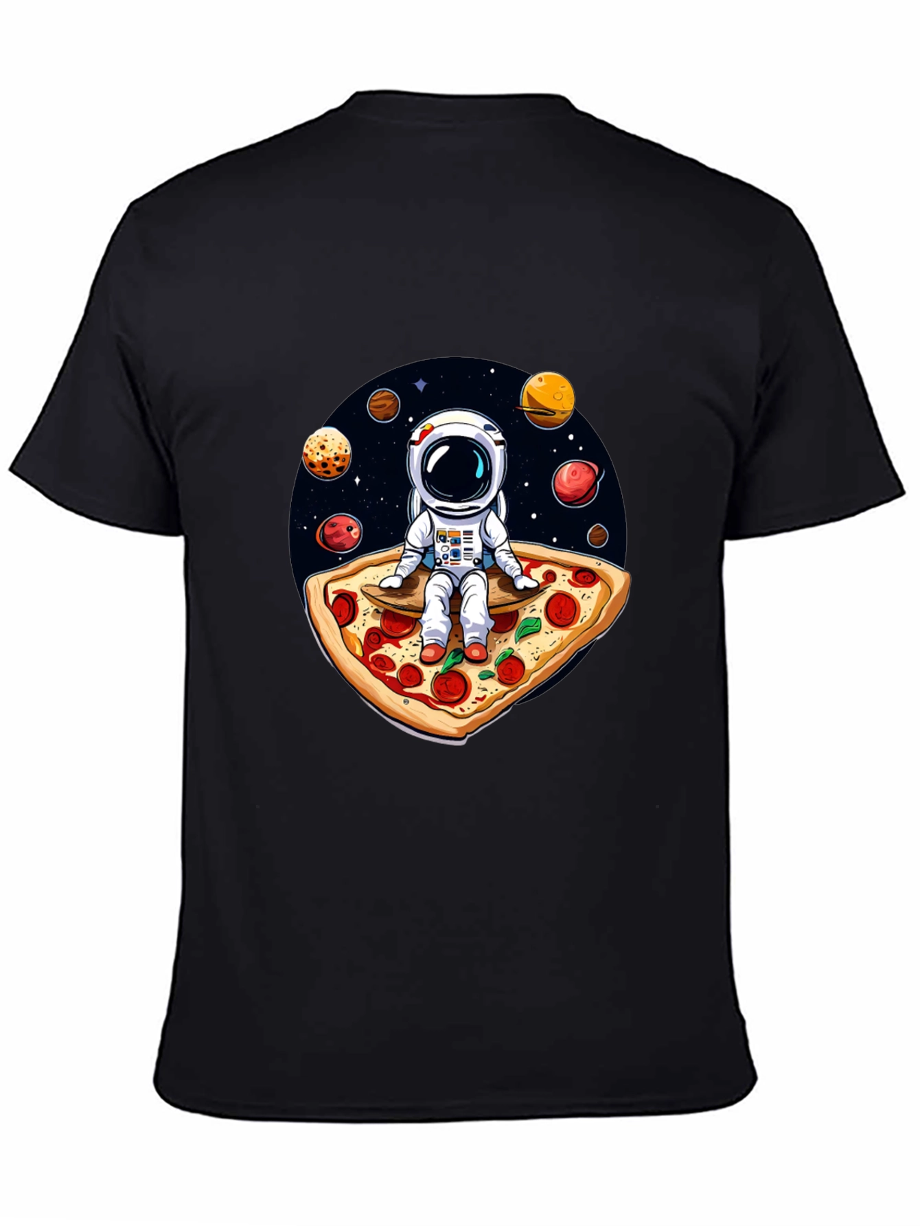 Astronaut Pizza T-Shirt: Space Foodie Tee