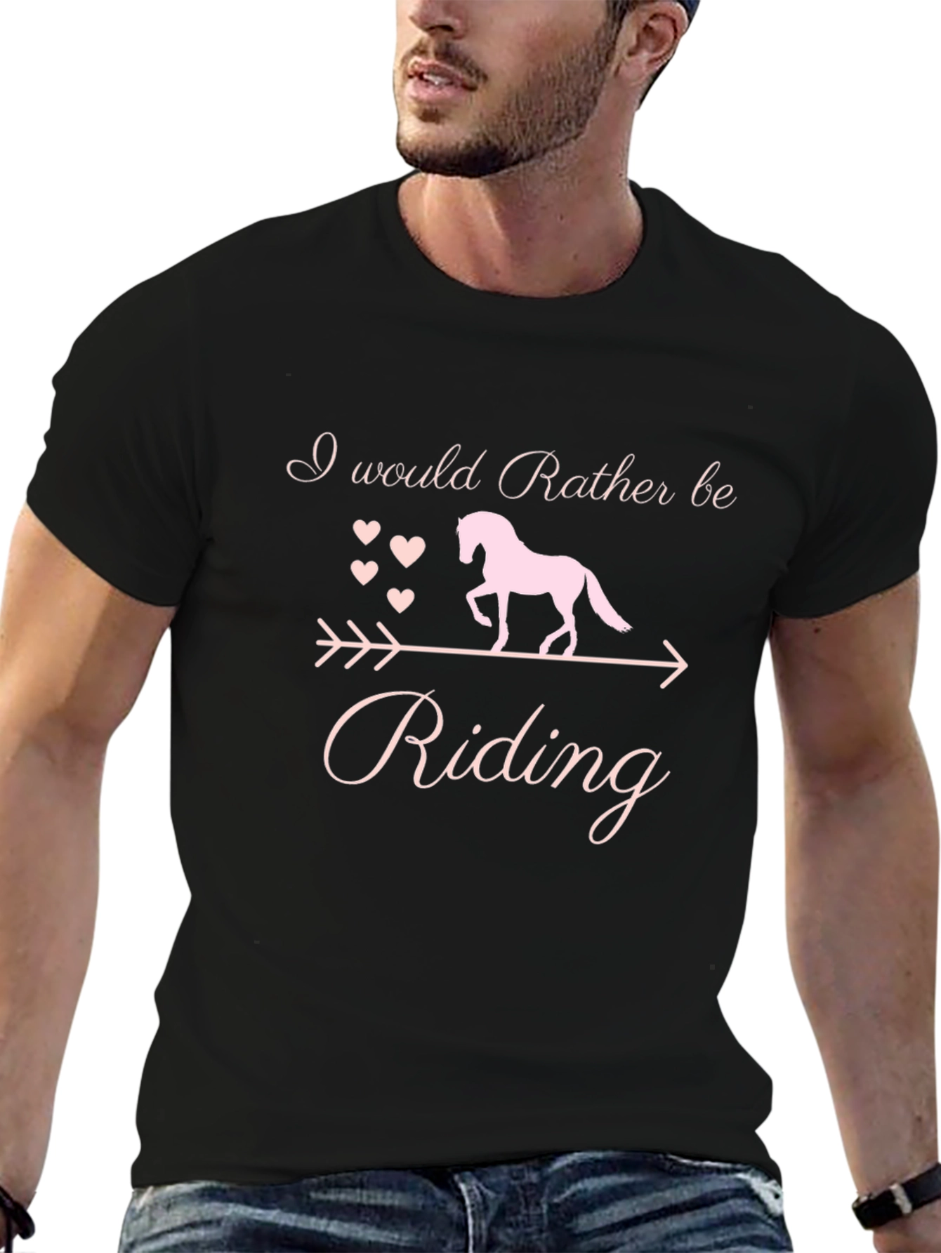 I Would Rather Be Riding Horse T-Shirt